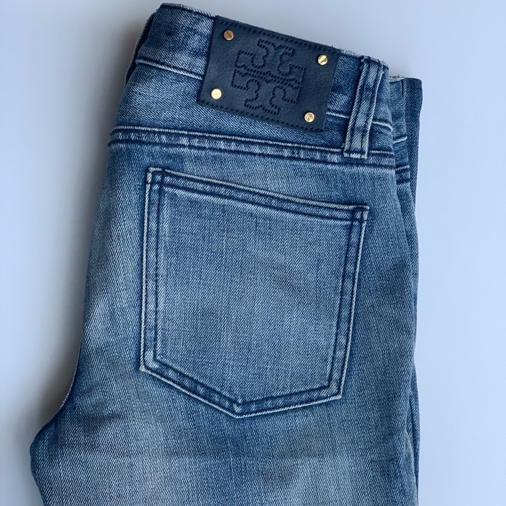 Tory Burch Straight Leg BlueJeans